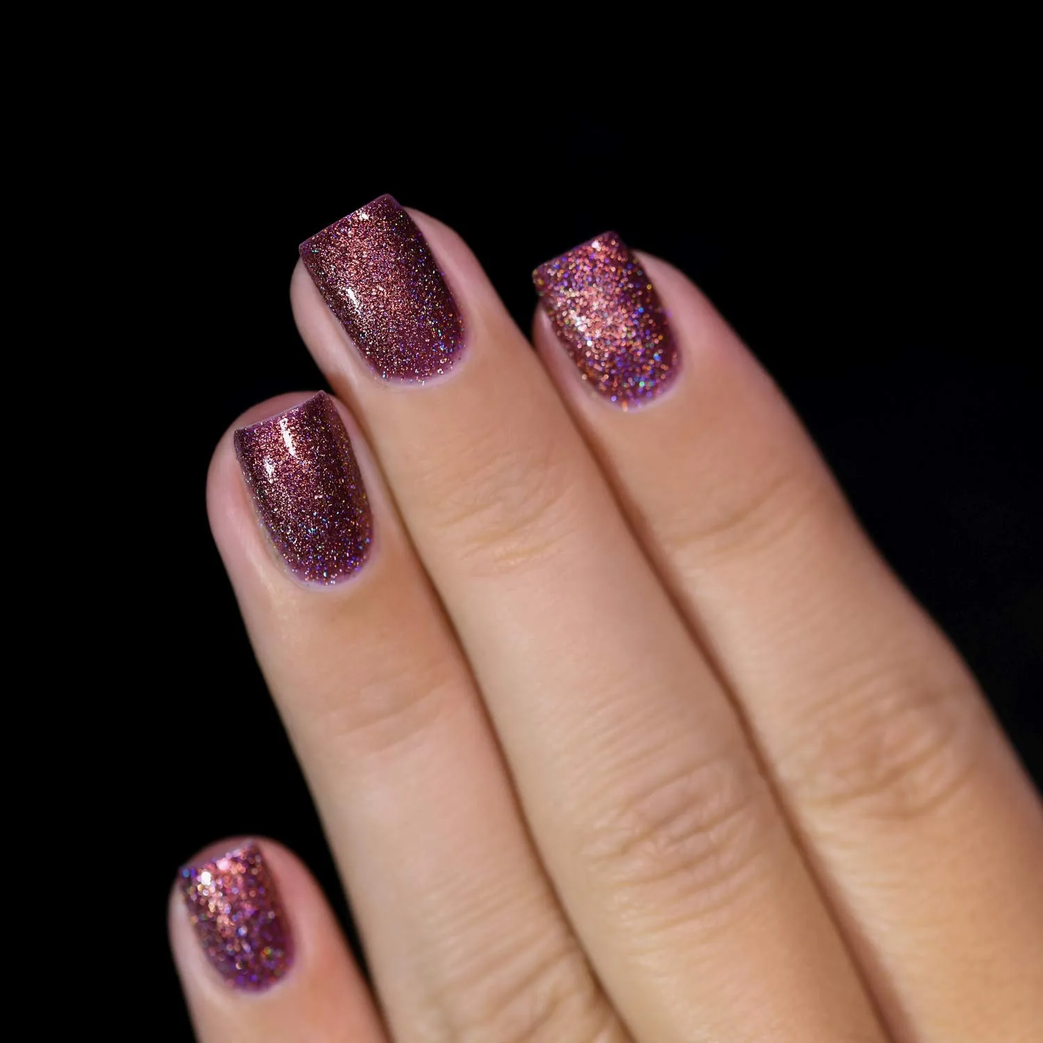 ILNP Bloodline - Rich Marsala Holographic Nail Polish, Chip Resistant, Non-Toxic, Vegan, Cruelty Free