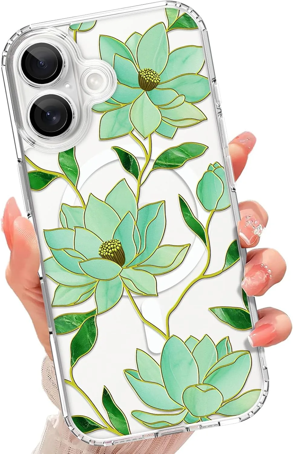tharlet Magnetic for iPhone 17 Case, Compatible with MagSafe Magnolia