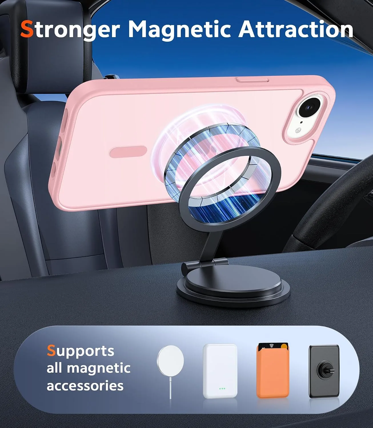 FNTCASE for iPhone 17e/16e Case Compatible with Magsafe Matte Phonecase