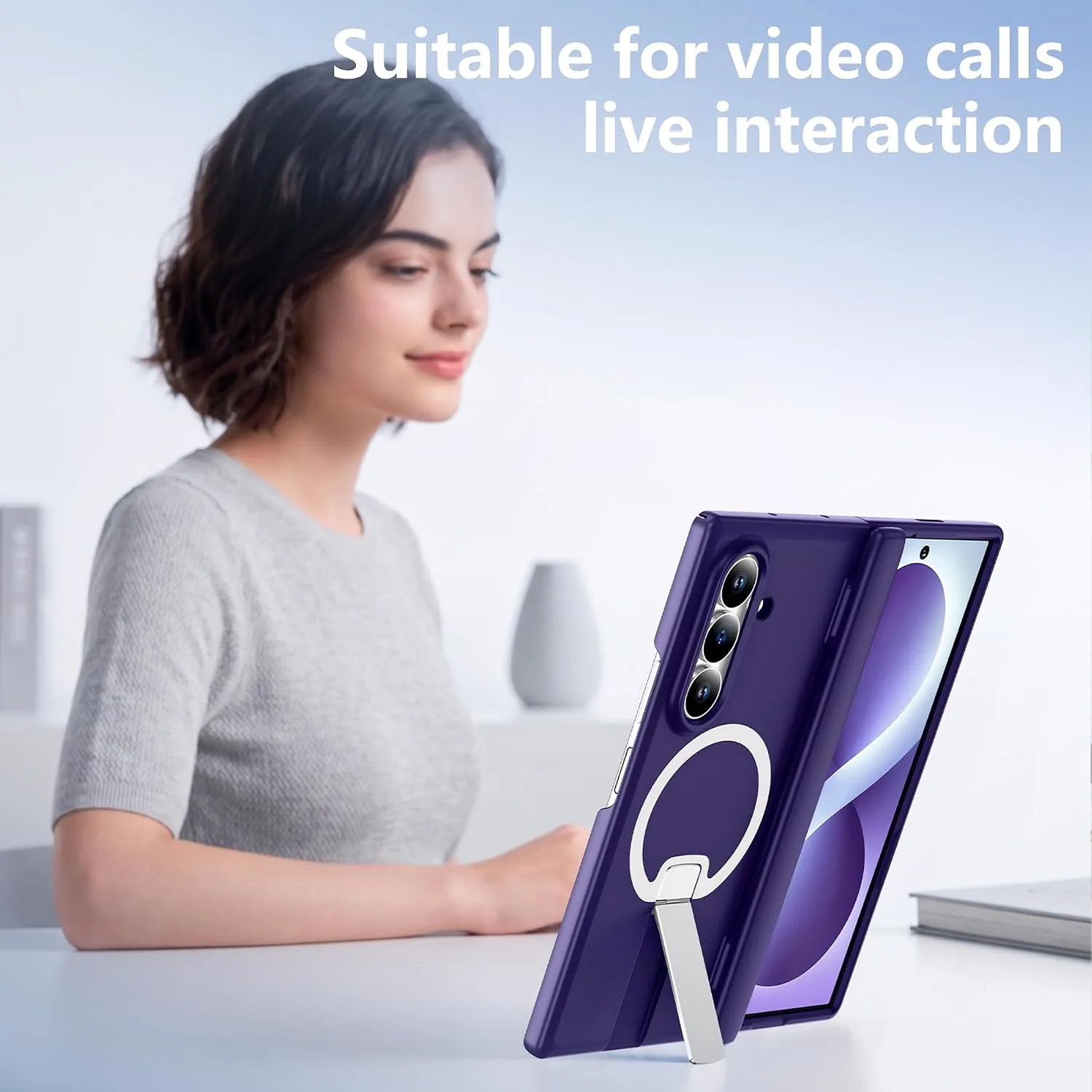 For Samsung Galaxy Z Fold 8 Ultra Case with Kickstand & Screen Protector