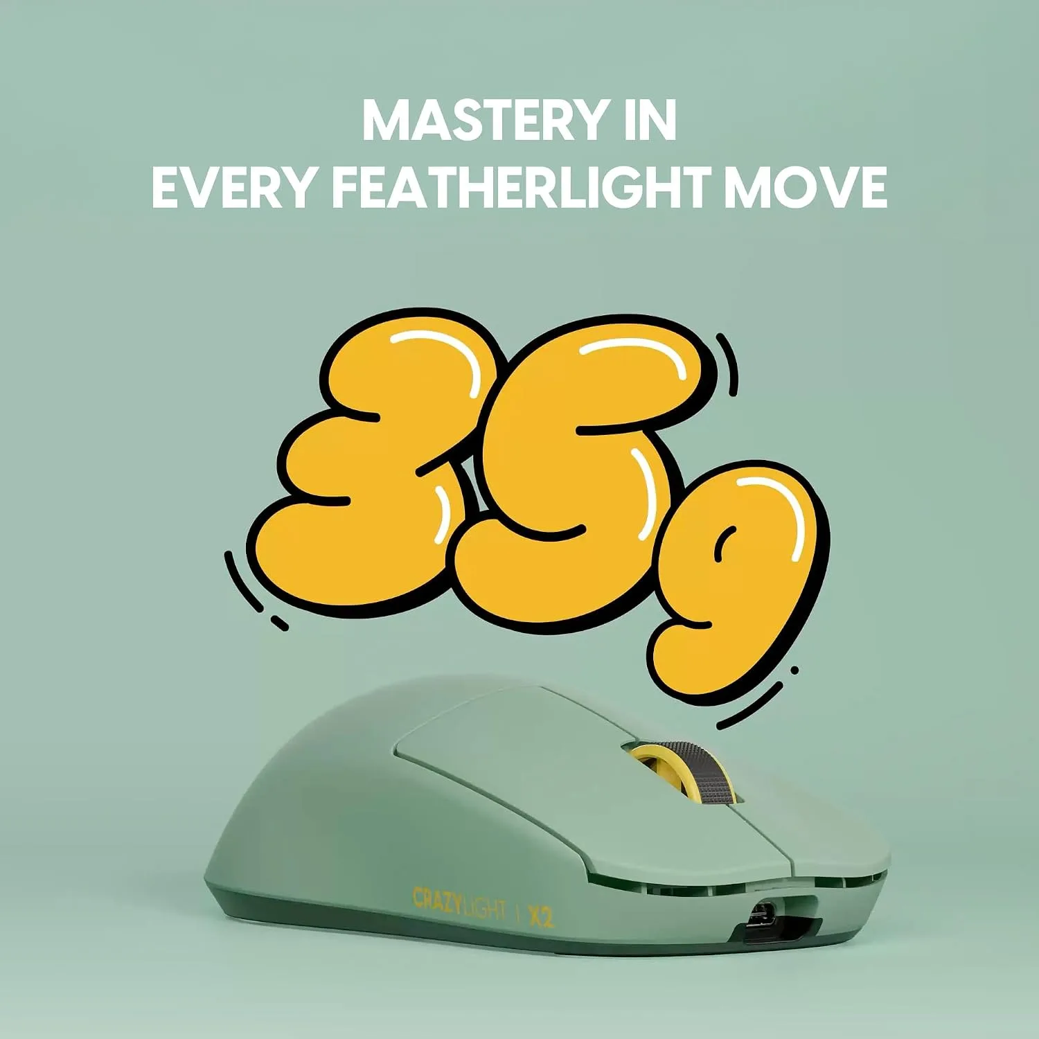 Pulsar Gaming Gears X2 Crazylight Wireless Gaming Mouse, Mini, Forest