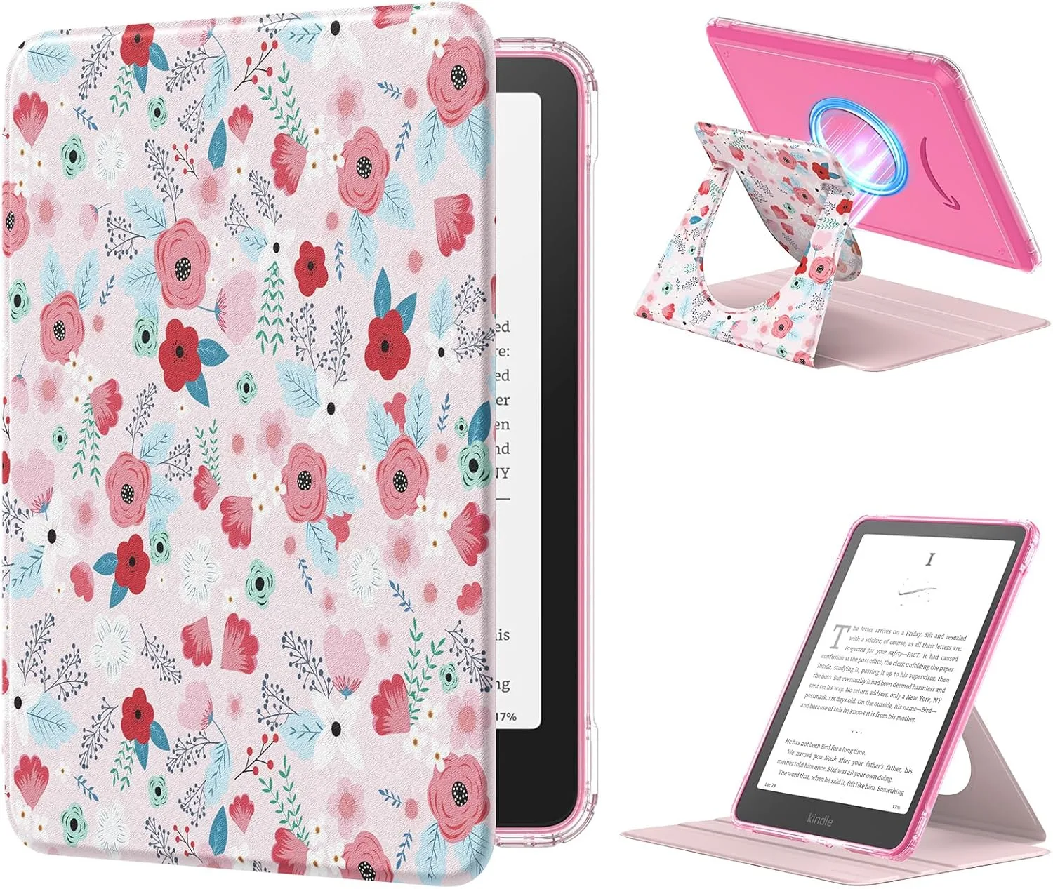 MoKo 360°Rotating Case for 7" Kindle Paperwhite 12th Gen 2024 & Colorsoft