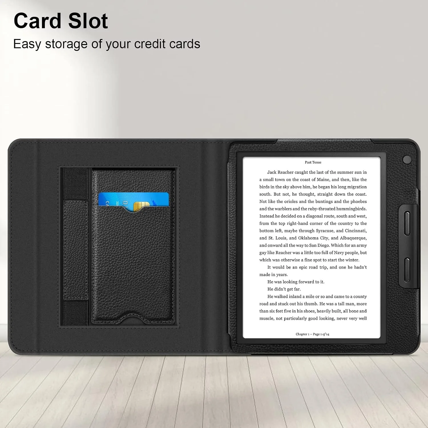 Fintie Stand Case for 7" Kobo Libra Colour/Kobo Libra 2, Black