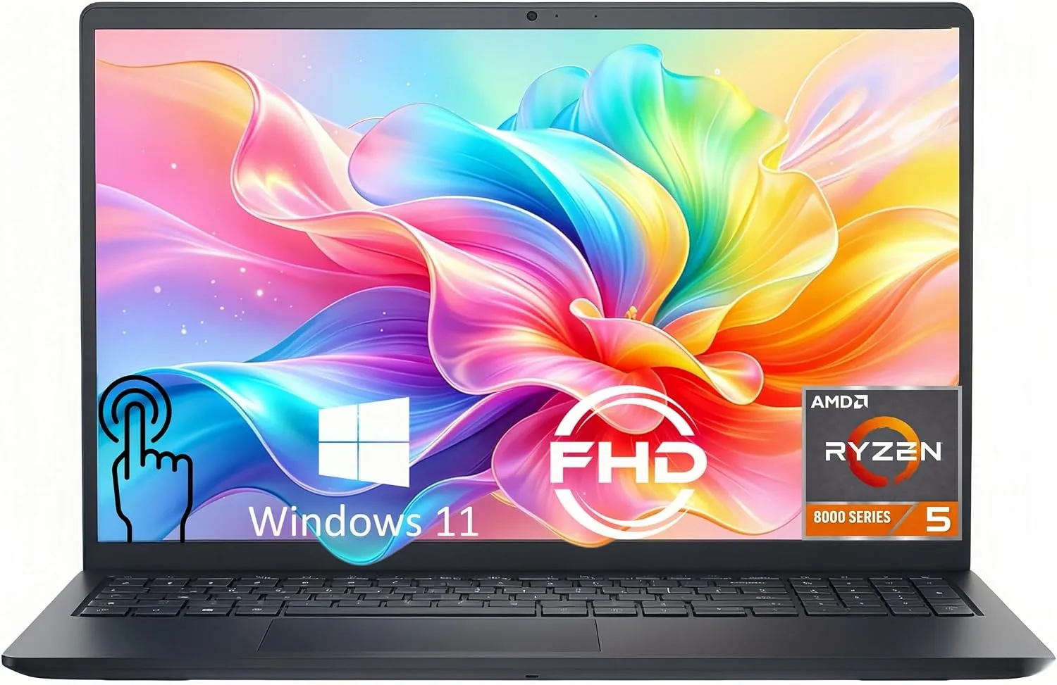 Dell Inspiron 15 15.6" FHD Touchscreen Laptop, AMD Ryzen 5 7530U Processor (6-Core, up to 4.5GHz), 64GB RAM, 4TB SSD, AMD Radeon Graphics, Lightweight & Portable for Home, Student & Business, Win11