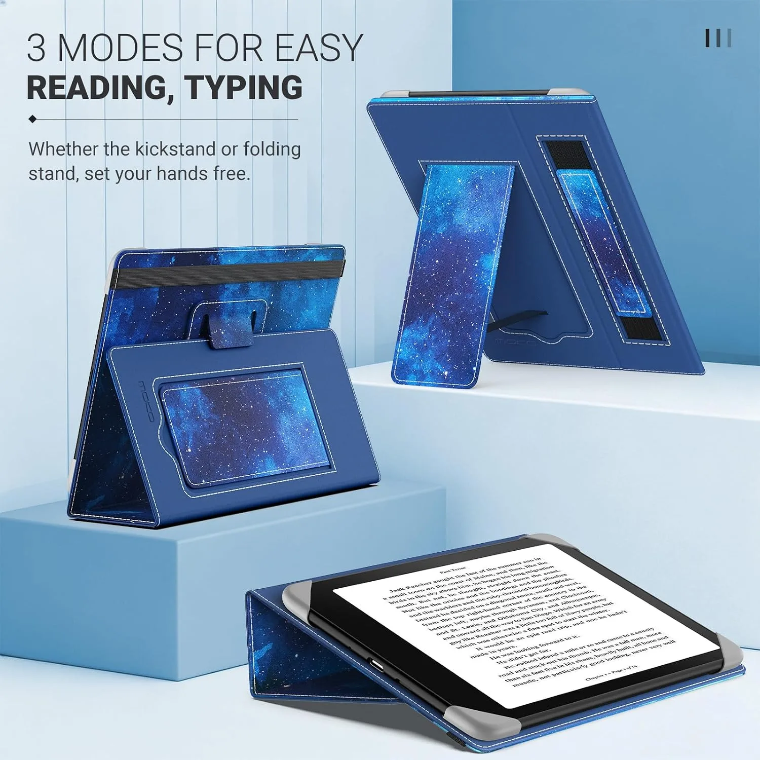 MoKo Universal Case for 6.8,7 Inch Paperwhite eReaders&Tablets,Starry