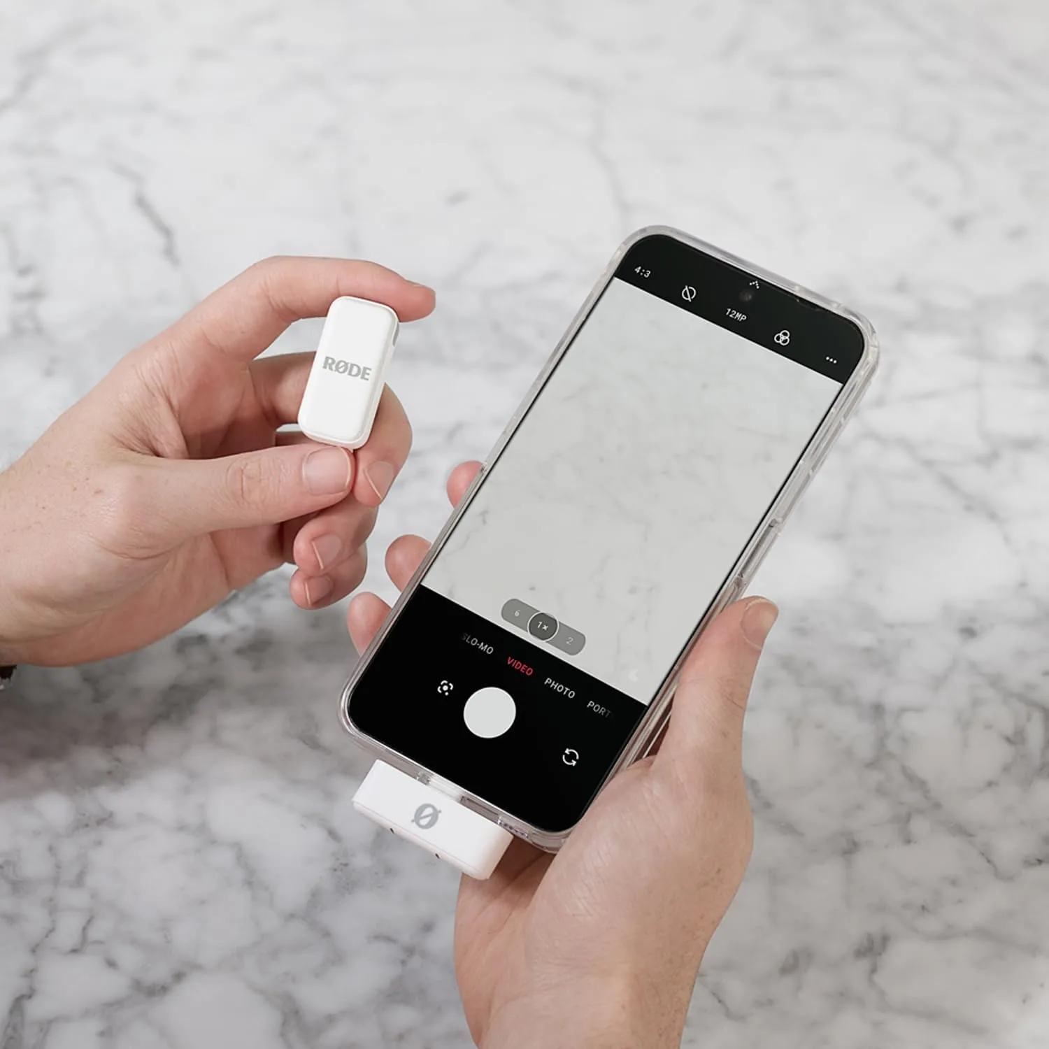 RØDE Wireless Micro (2 Mics + Case), USB-C for Smartphones, White