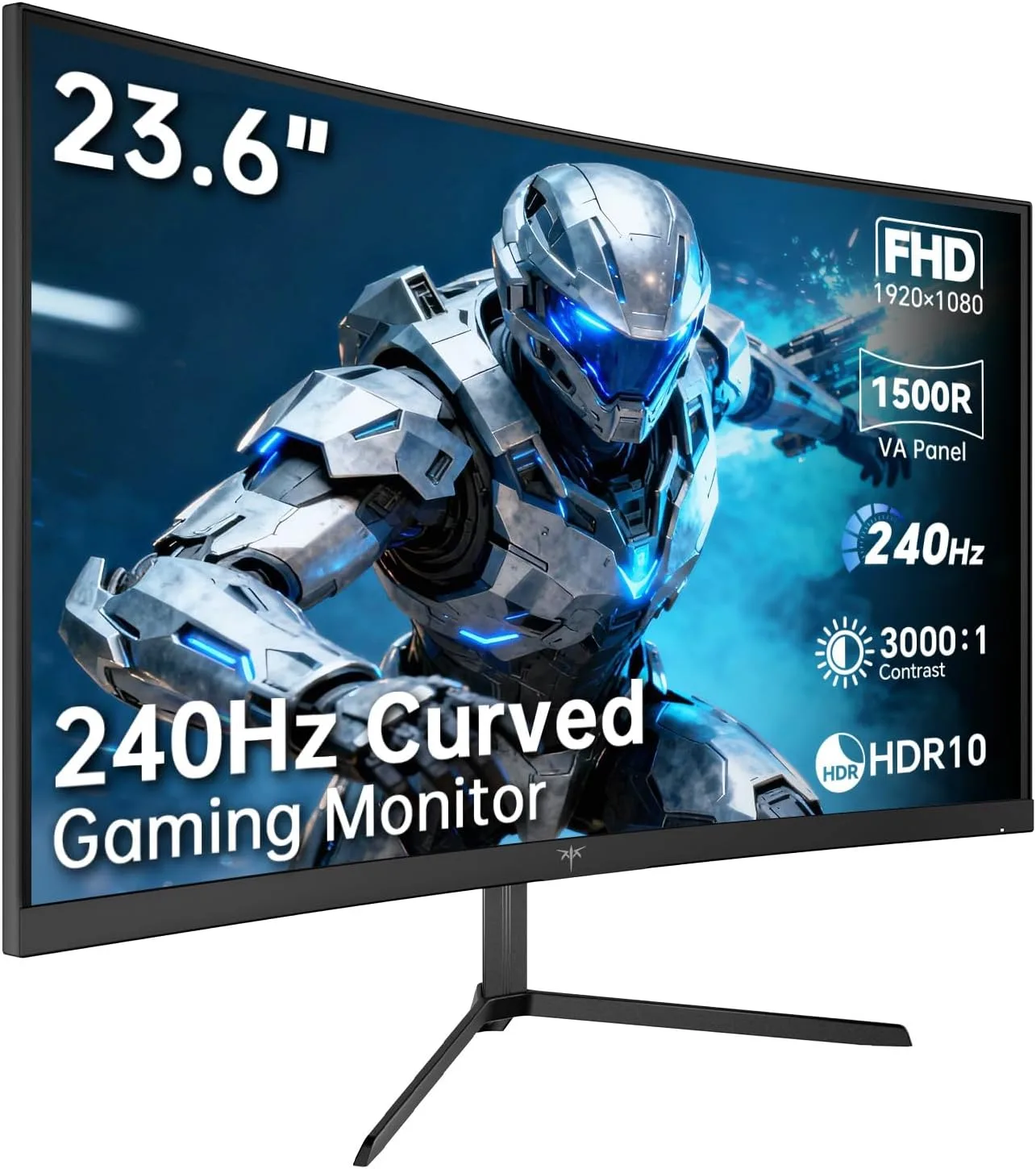 Monitor Curvo para Gaming KTC H24S17P 24 pulgadas 240Hz FHD 1500R