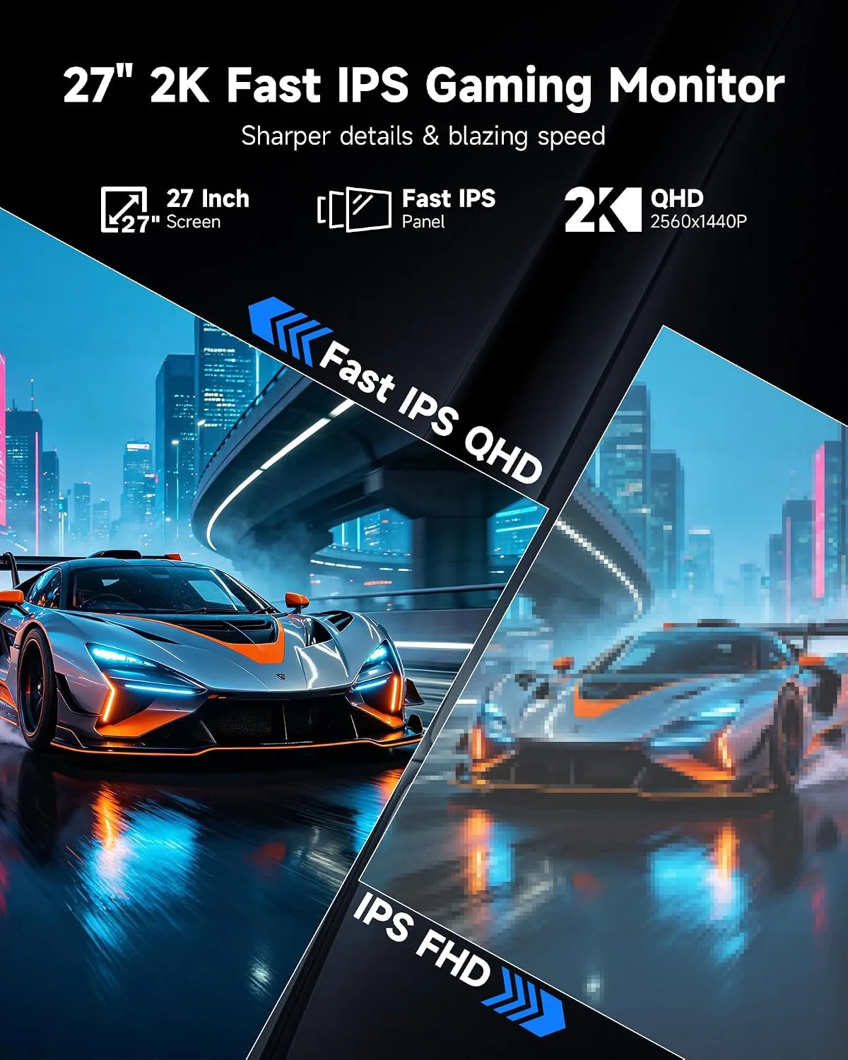 KTC 27 Inch 240Hz Gaming Monitor 2K, QHD Monitor 275Hz Fast IPS, H27E6S