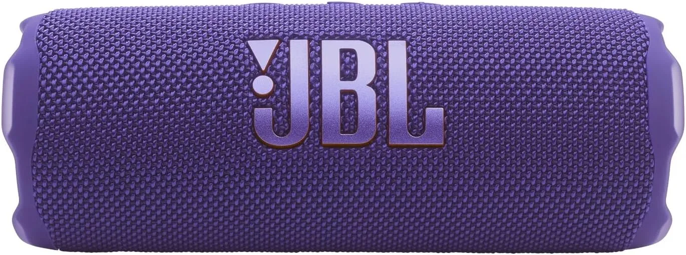 JBL Flip 7 Portable Bluetooth Speaker, IP68 Waterproof, Dustproof, Drop-Proof, PushLock System, AI Sound Boost, 16H Battery, Megen Hardshel Protection Case (Purple)