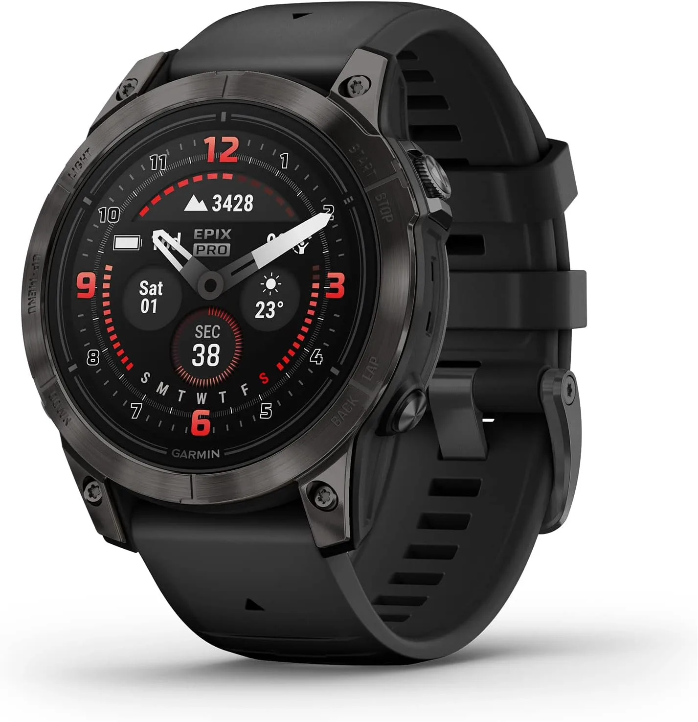 Garmin epix Pro (Gen 2) Sapphire, High Performance Smartwatch, 47mm, Black