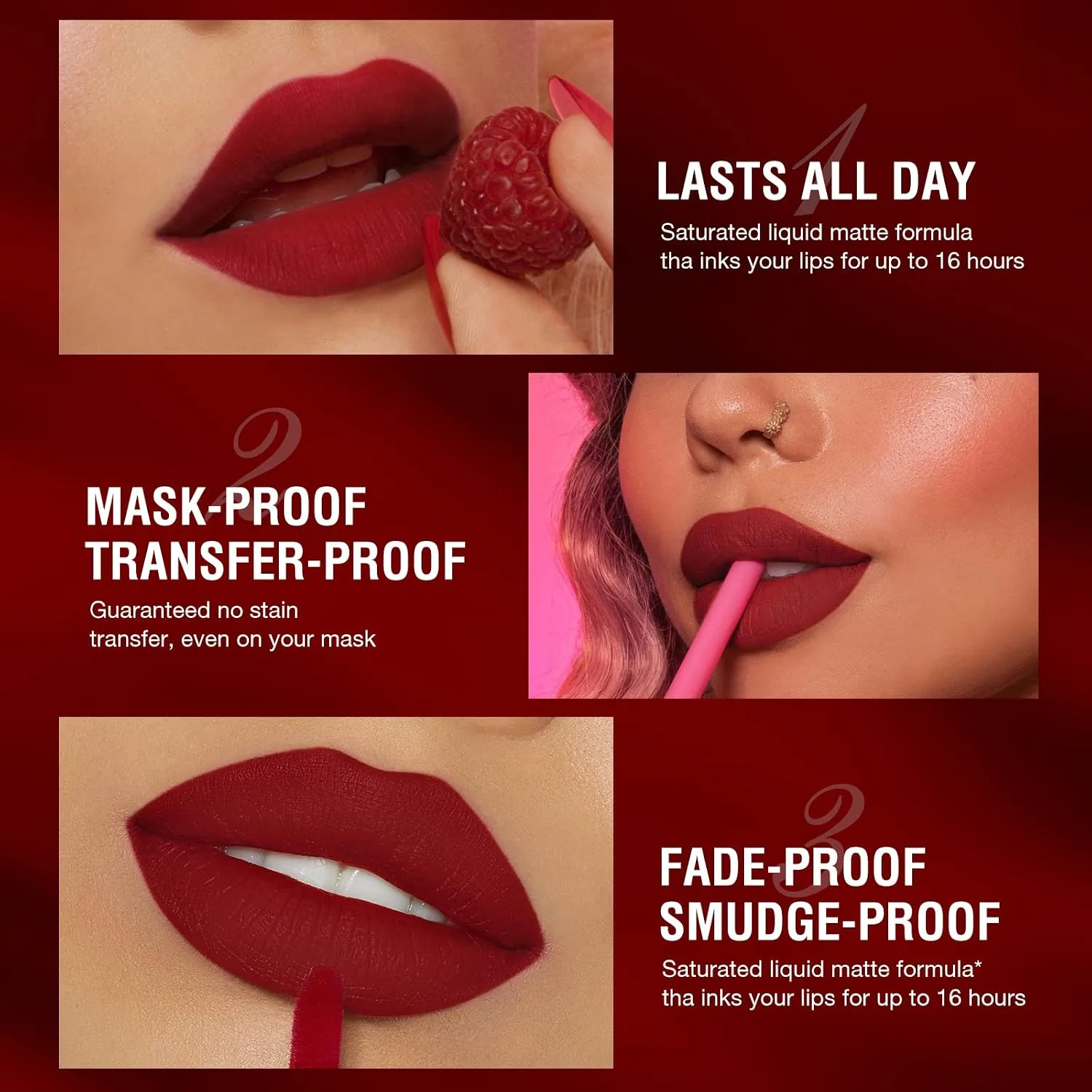 12Pcs Matte Liquid Lipstick and Lip Liner Set, Lip Makeup Combo (Set C)
