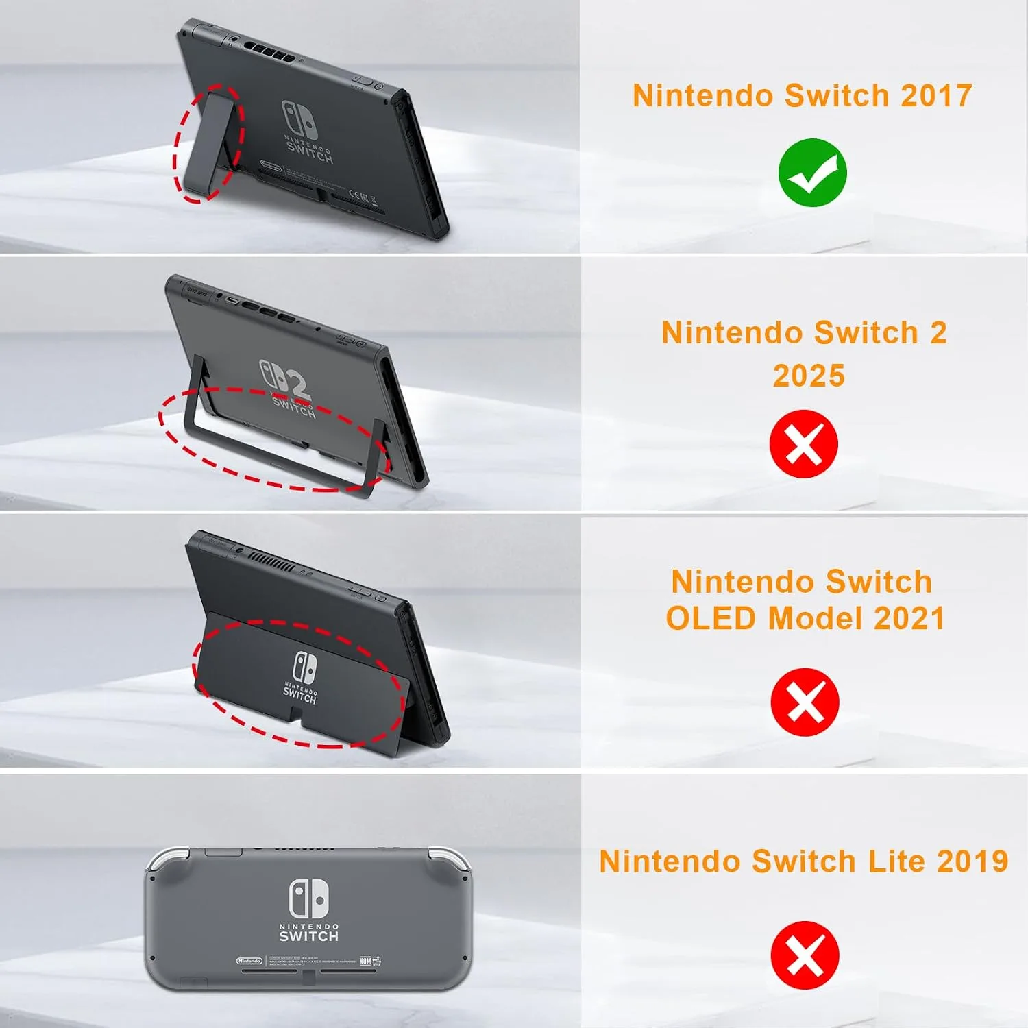 FINTIE Soft Silicone Protective Case Compatible with Nintendo Switch 2017