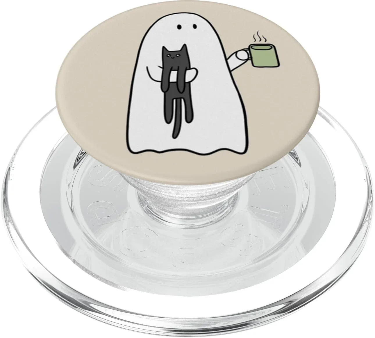 Soporte PopSocket MagSafe Fantasma con Gato para Celular