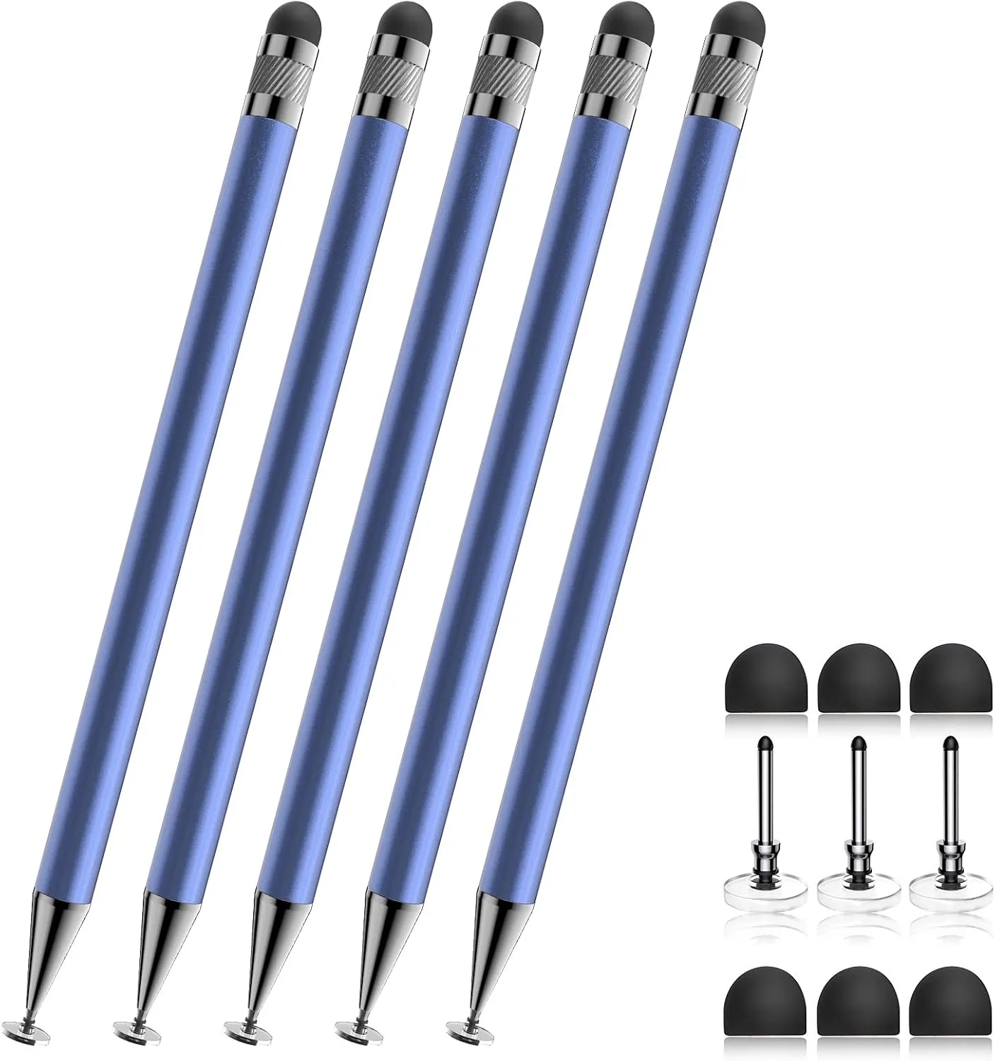 Bopomofo Stylus(5 Pcs),2-in-1 Stylus Pen for Touchscreen,Capacitive Stylus