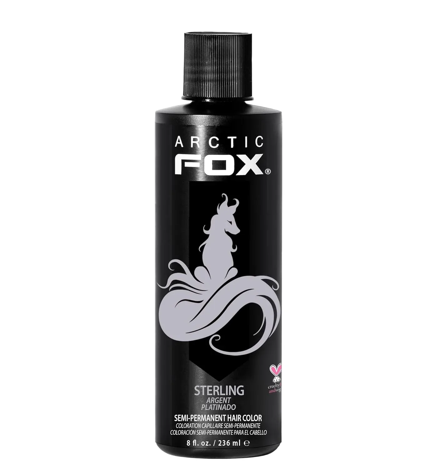 Tintura Capilar Arctic Fox Sterling Semipermanente Vegana 8 fl oz