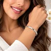 Swarovski Ariana Grande x Swarovski bracelet Mixed cuts, Heart, White, Rhodium plated