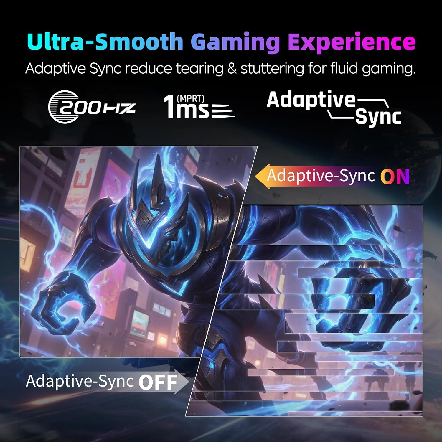 KTC 27 Inch 1440p 200Hz Curved Gaming Monitor, WQHD 200Hz/HD 400Hz, H27S5