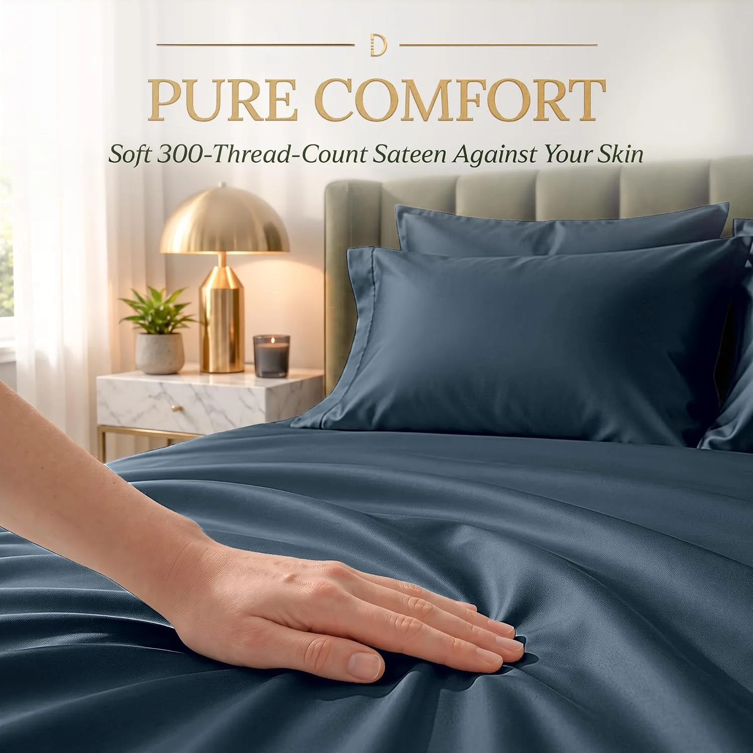 DECOLURE 100% Viscose from Bamboo Sheets King Size | 6 Pc Cooling Bed Set