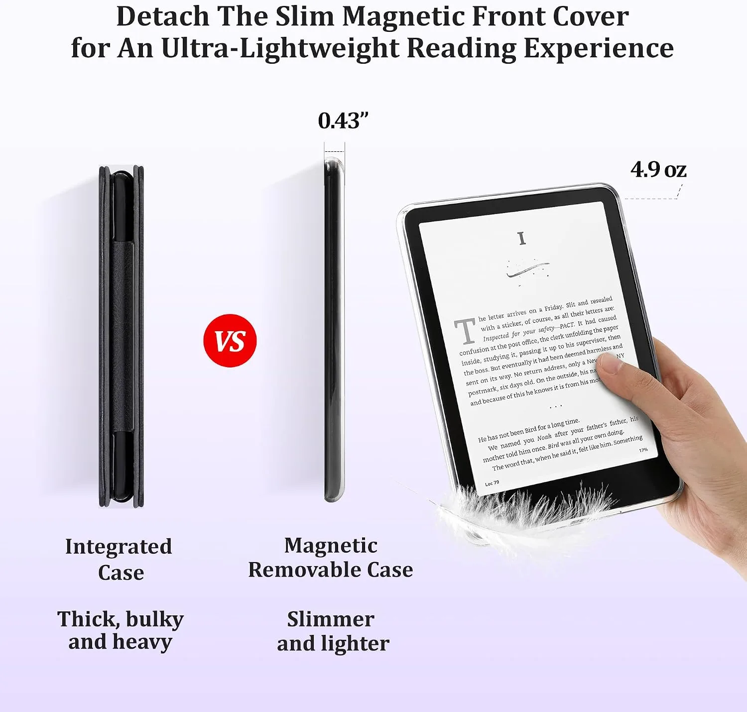 SESENSE Magnetic Case for 7'' Kindle Paperwhite 12th Gen 2024 & Colorsoft