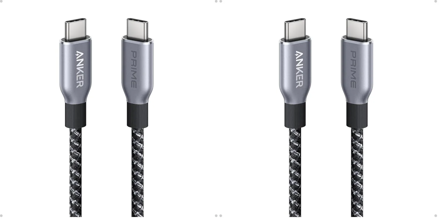 Anker Prime USB C to USB C Cable, 240W Fast Charging Durable Cable (3 ft)