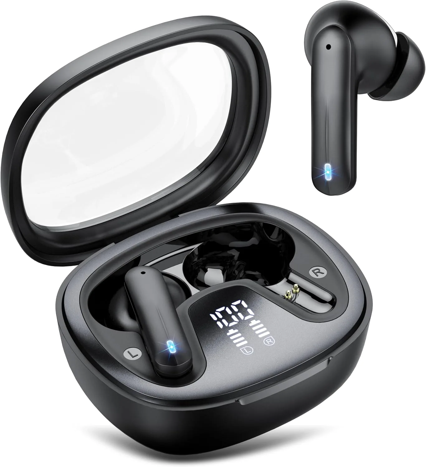 Audífonos Inalámbricos Aosrau H69 Bluetooth 5.4 Negro