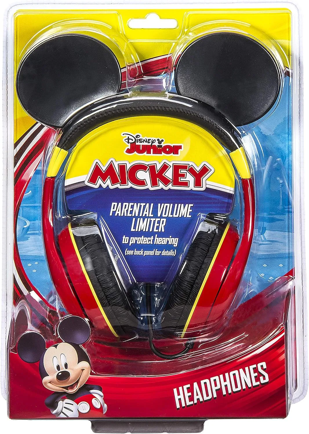 eKids Mickey Mouse Kids Headphones with 3.5mm Audio Jack, Wired Headphones for School, Home or Travel (Mickey Mouse)
