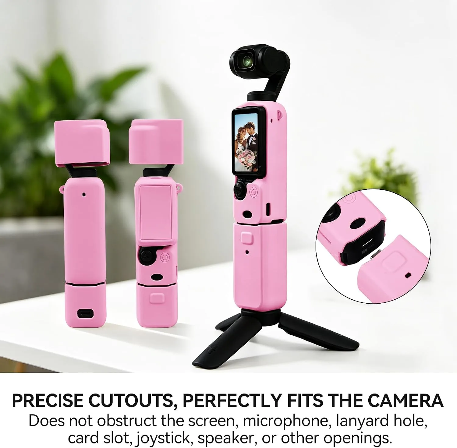 Protective Case for DJI Osmo Pocket 3/Xtra Muse Camera(Pink)