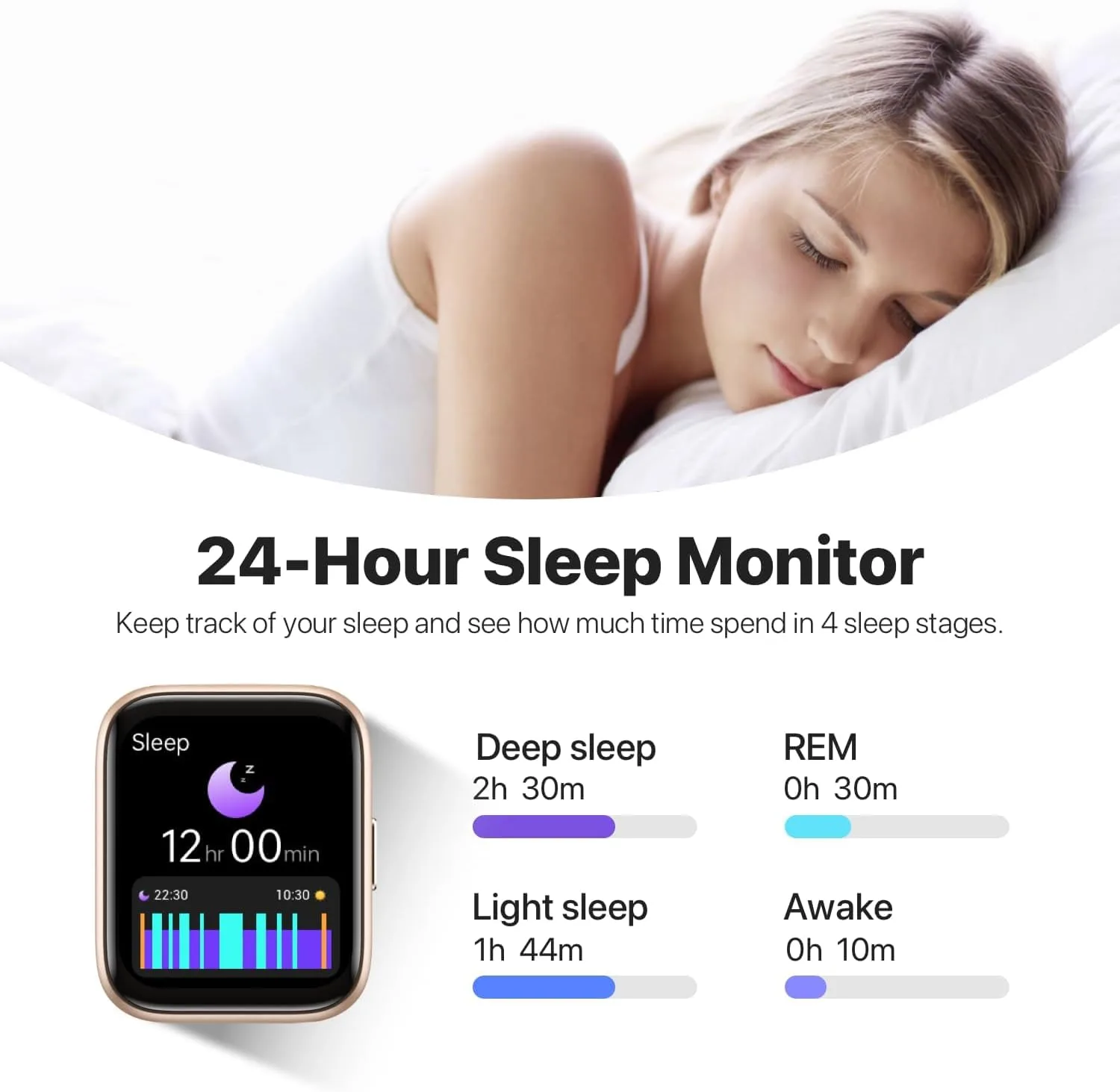 JeeJTek Smart Watches for Men Women - 1.83" HD 2025 Fitness Tracker with 100 Sports Modes, Heart Rate/Sleep Monitor, Bluetooth Call & Music Control IP68 Waterproof for iPhone/Android