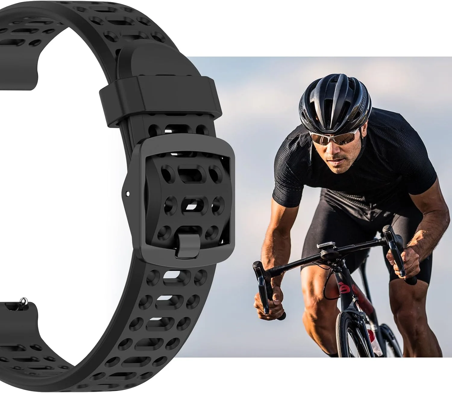 Watch Band for COROS PACE 3/PACE Pro/APEX 2 Pro/APEX Pro/APEX 46mm, 22mm Quick Release Silicone Replacement Band