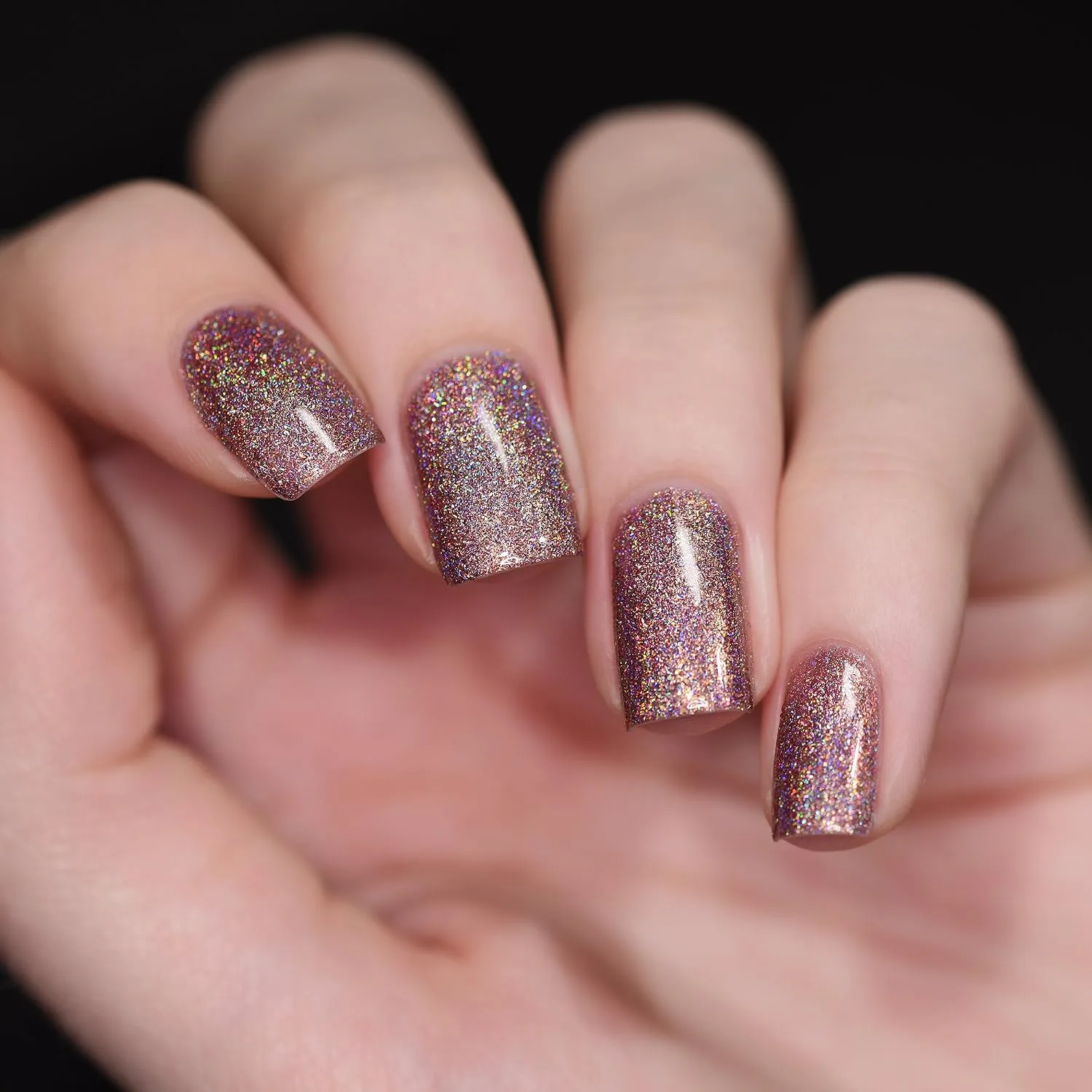 ILNP Close Knit - Rosy Mauve Ultra Holographic Nail Polish