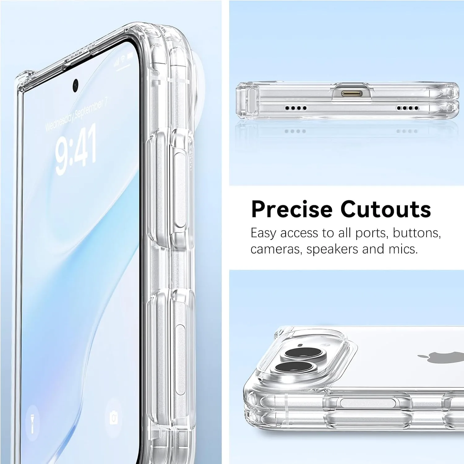 YINLAI Case for iPhone Duo 7.6-Inch,Crystal Clear