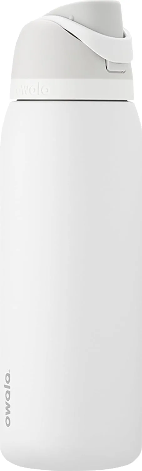 Owala FreeSip Stainless Steel Water Bottle 40 oz Shy Marshmallow