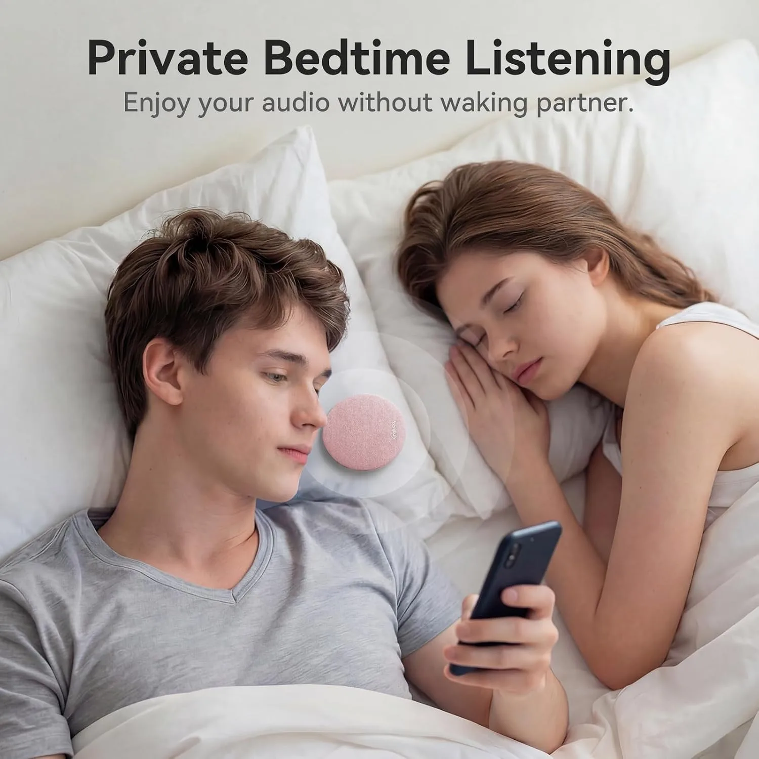 Kinglucky Upgraded X50 Pillow Speaker, Privacy Listening for Side Sleeper