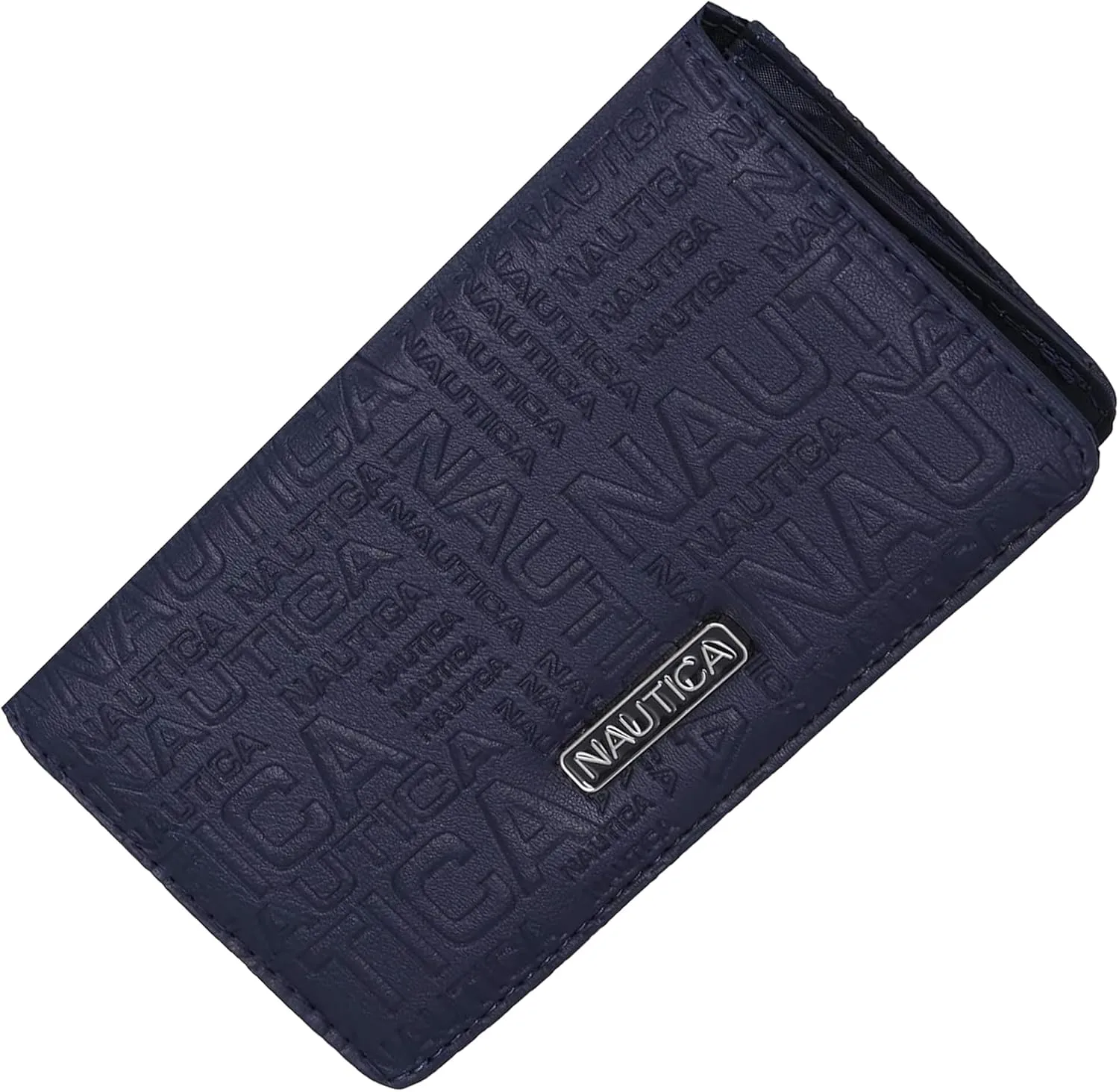Billetera Nautica Seaside Slim para mujer con bloqueo RFID cuero vegano índigo