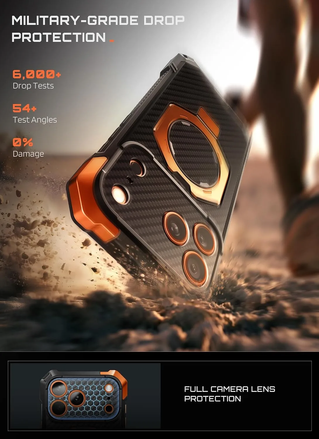 SUPCASE for iPhone 18 Pro Max Case/ 17 Pro Max Case with Stand, AramidOG
