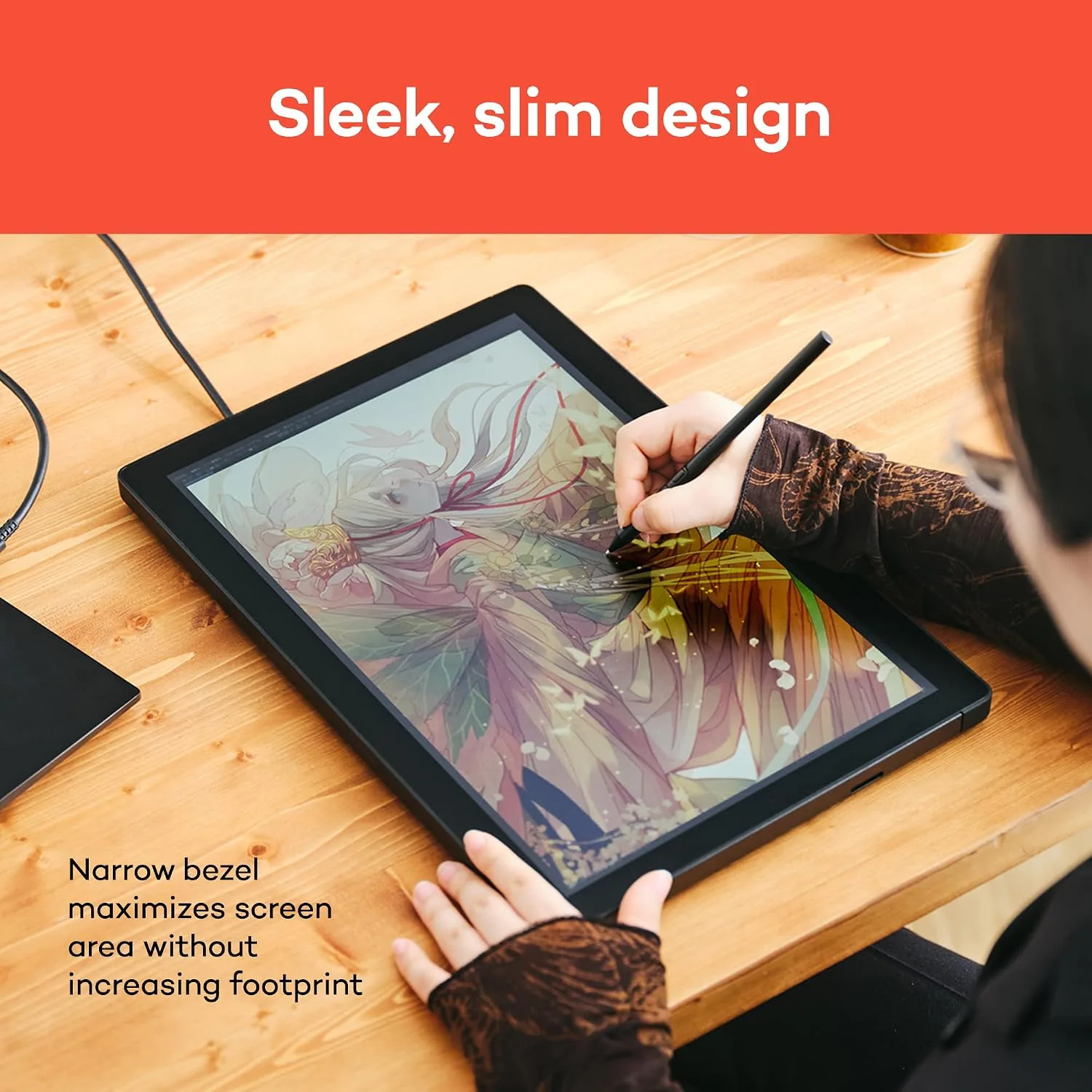 Wacom Cintiq 16, Drawing Tablet with QHD Screen & Pro Pen 3