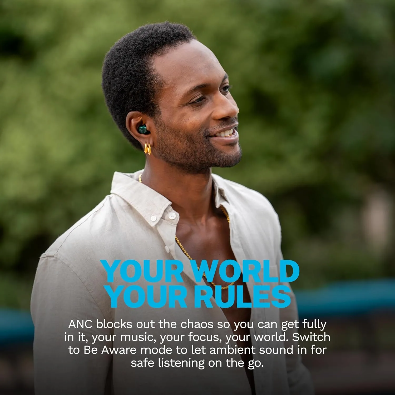 JLab JBuds Mini ANC Jelle True Wireless Bluetooth Earbuds with Apple Find My, Fir Sure