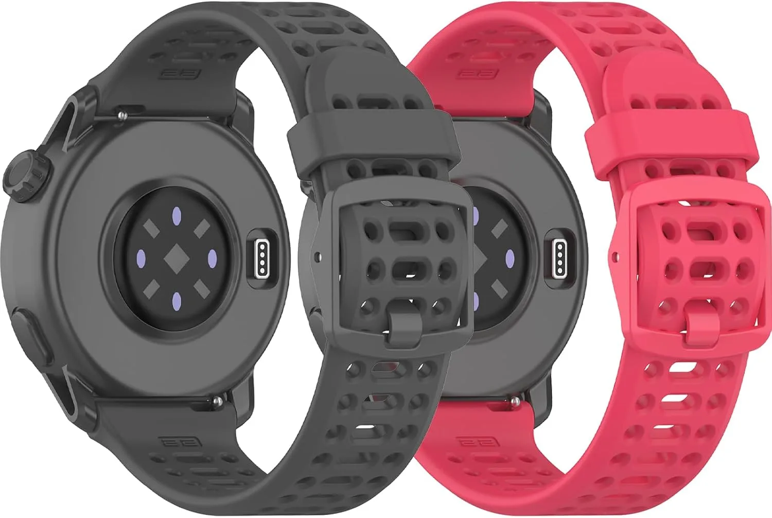 20mm 22mm Sport Silicone Bands for COROS PACE 4/3/APEX 2 Pro/PACE 2
