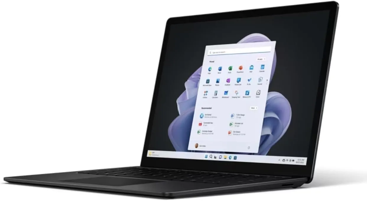 Microsoft Surface Laptop 5 13.5” Touch-Screen – Intel Core i5-16GB - 256GB SSD Windows 11 PRO (Latest Model) - Matte Black (Renewed)