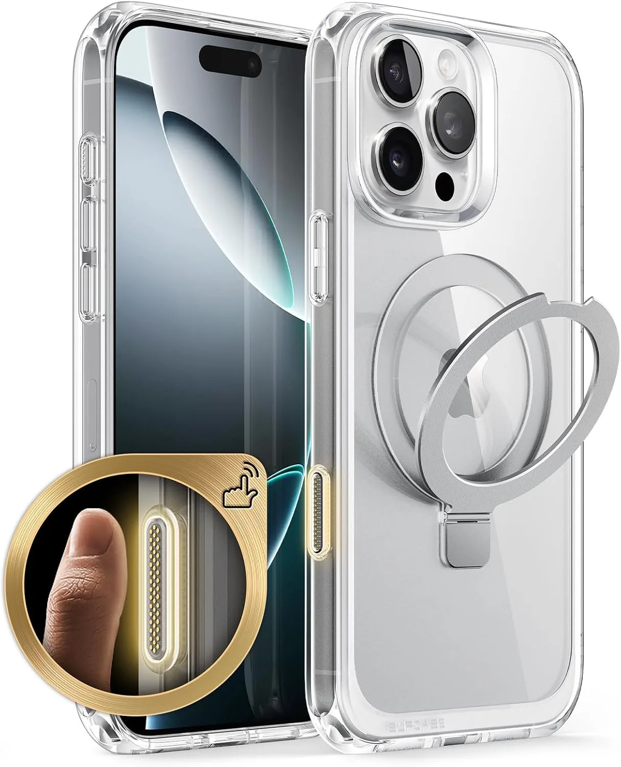 SUPCASE for iPhone 16 Pro Case (6.3 inch), Compatible with MagSafe, Crystal