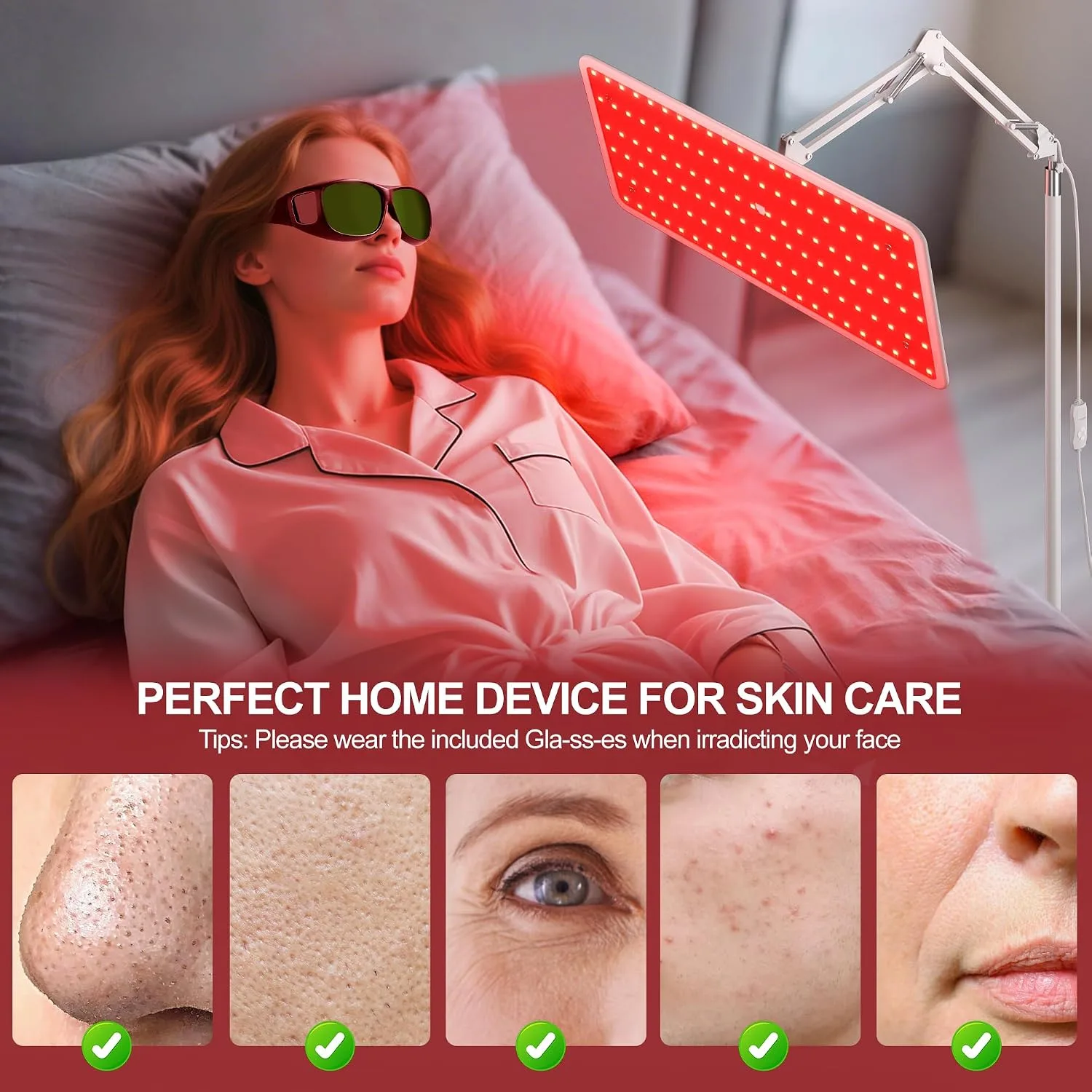 Morfone Red Light Therapy for Body Face Tri-Wavelength 660nm, 850nm, 940nm