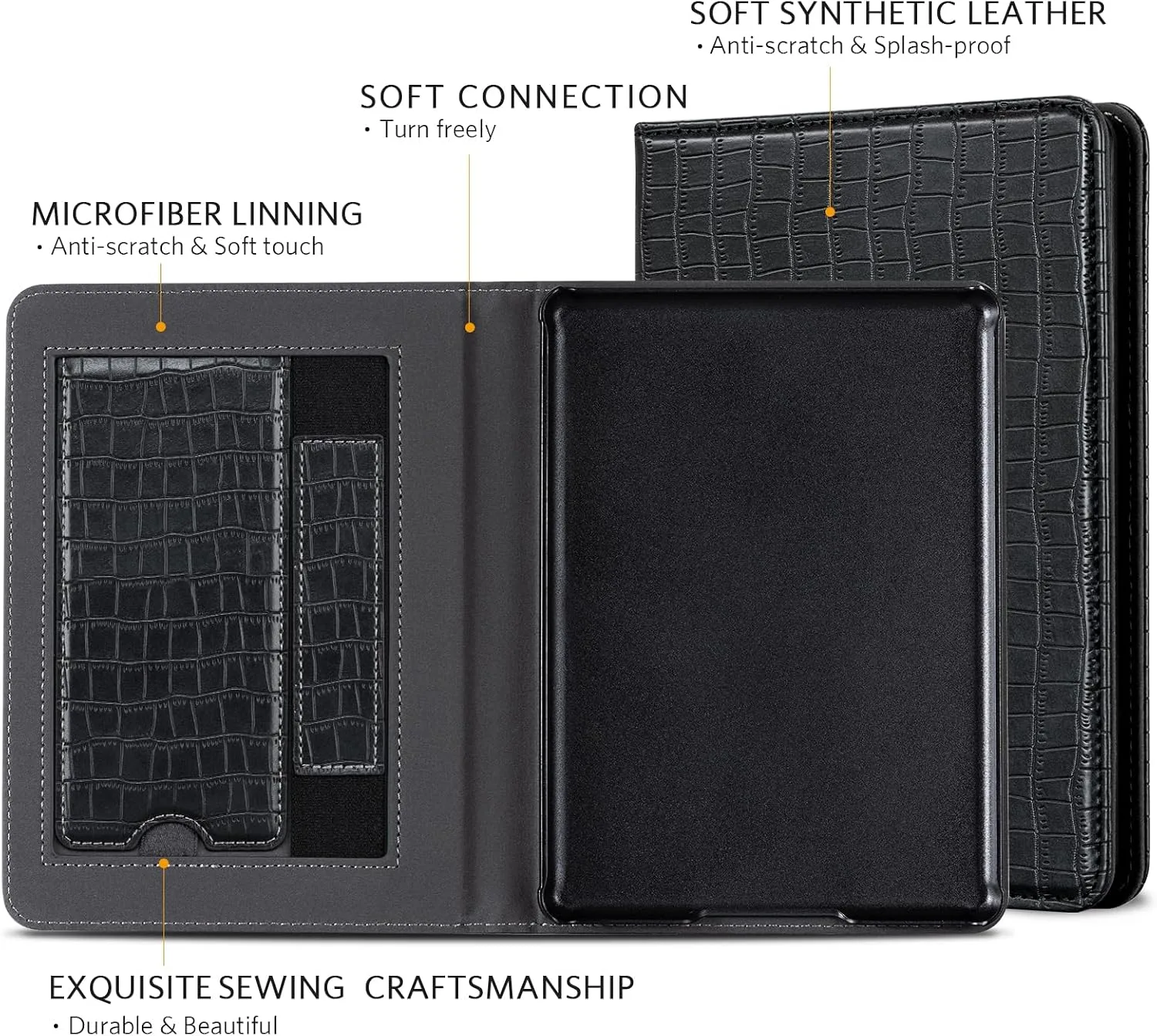 CoBak Case with Stand for for 6" Kindle (2024 & 2022, 11th Gen)