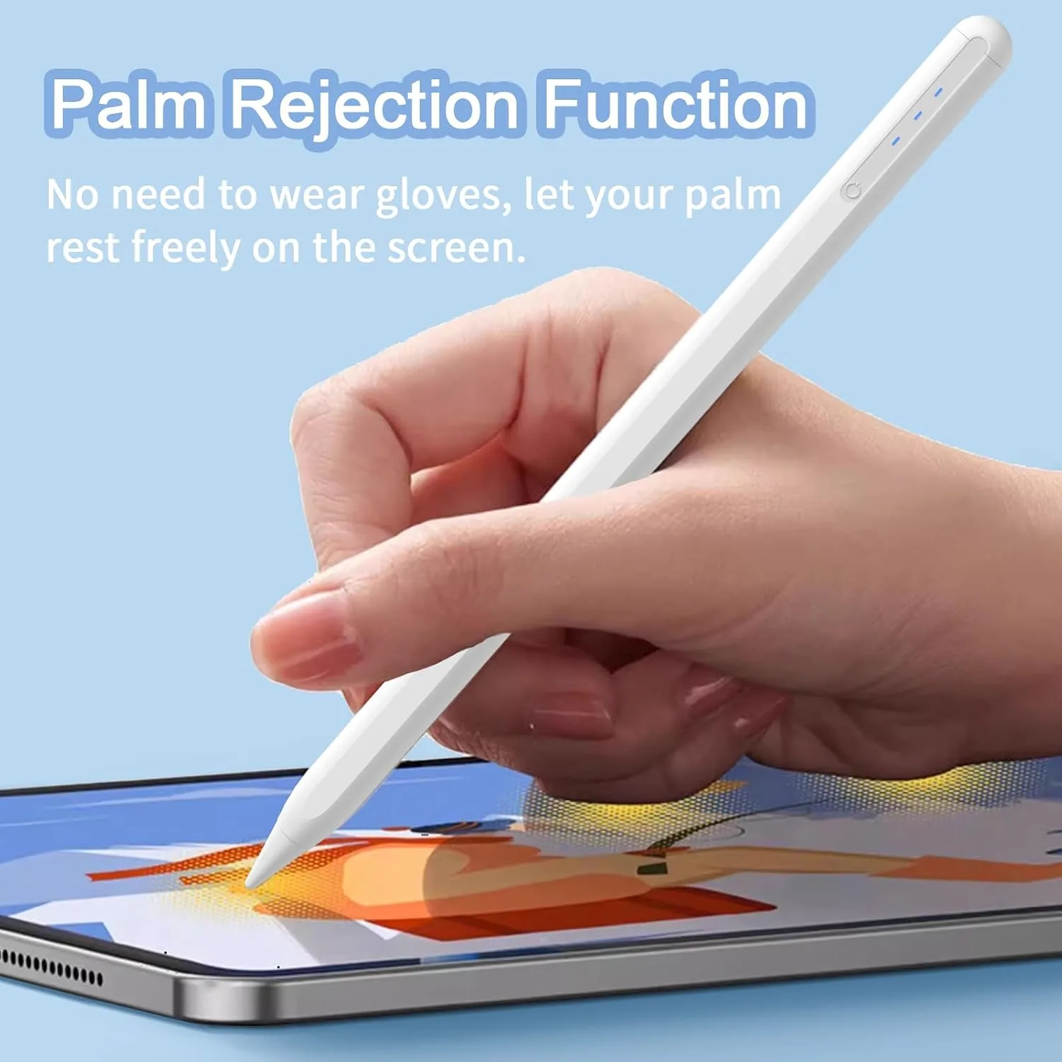 iPad Apple Pencil 9th&10th Generation, Stylus Pen for, Palm Rejection