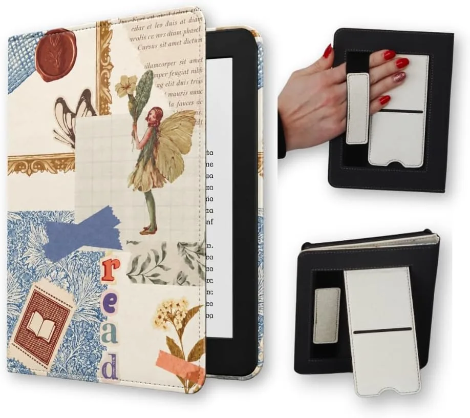 Lash Next Door Storybook Kindle 12th Gen & Colorsoft Case Strap & Stand