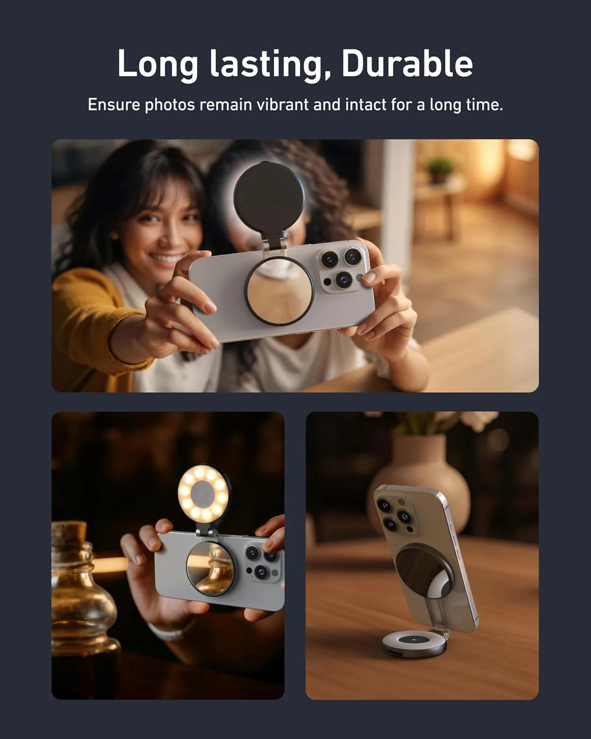 TELESIN C03 Strong Magnetic Phone Selfie Light for iPhone Magsafe