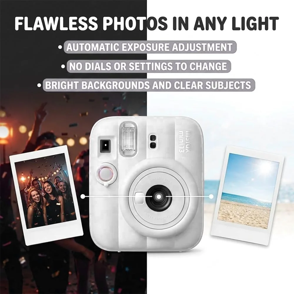 Fujifilm Instax Mini 13 White Instant Camera with 20-Sheet Film Set