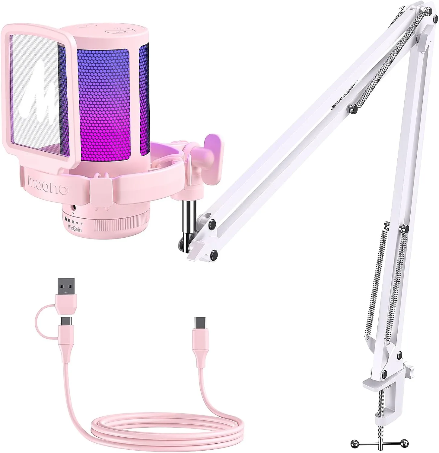 MAONO DGM20S USB Microphone for PC with Clear Voice & Noise Reduction