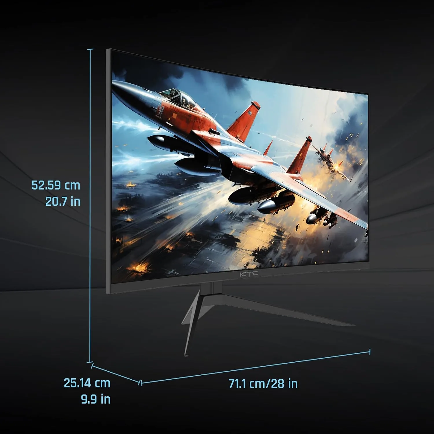 KTC 32 inch 240Hz Curved Gaming Monitor, 1080P Curved Monitor 1ms, H32S17F