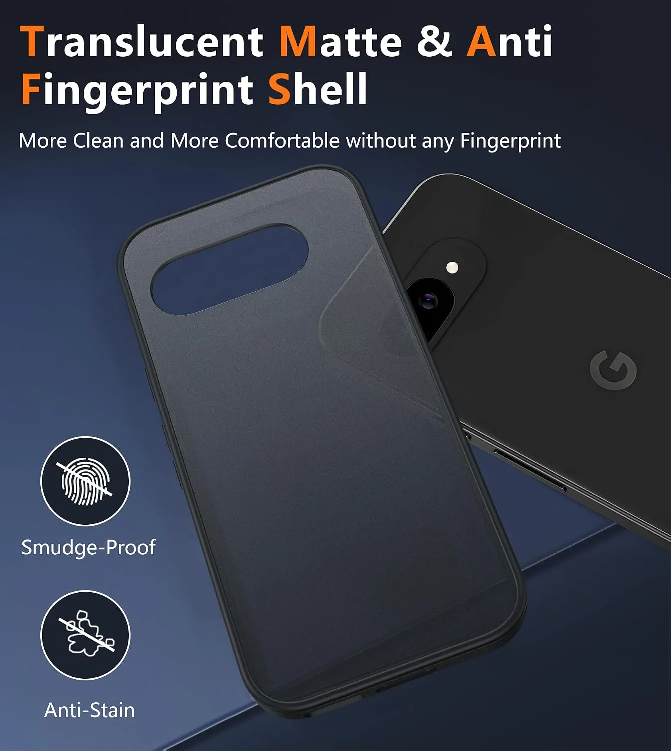 FNTCASE for Google Pixel 9a Case, Translucent Matte Phone Back