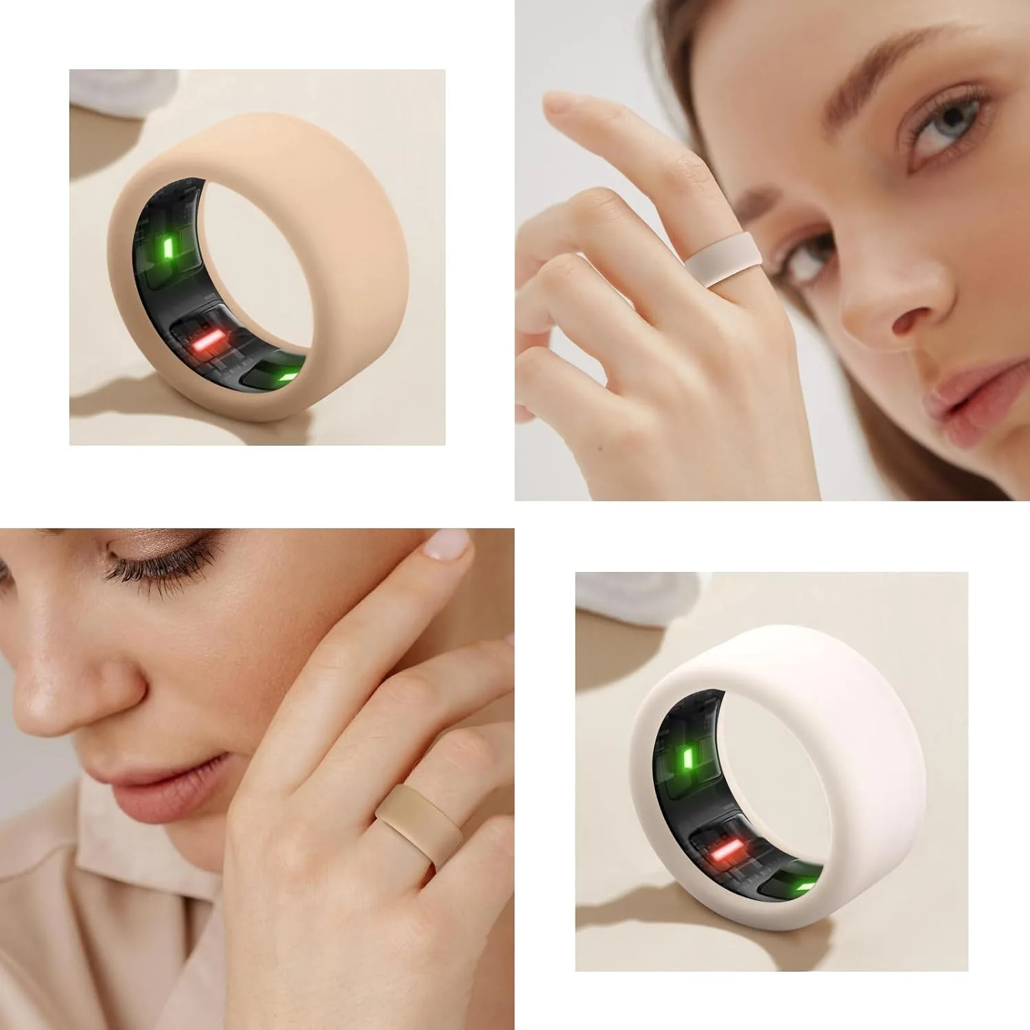 NewJourney Compatible with RingConn Gen 3 /Gen 2 /Gen 2 Air Cover, Anti-Scratch Elastic Silicone Protector for Ring Conn